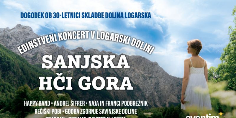 Koncert na prostem v Logarski dolini ob 30 obletnici skladbe Dolina Logarska