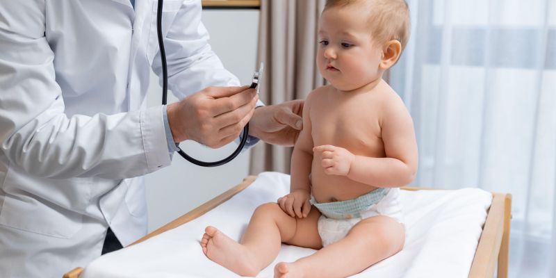 otrok, zdravnik, dojenček