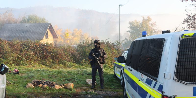 romsko naselje Žabjak, policija