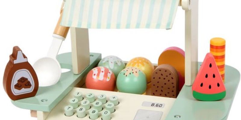 Lesena igrača stojnica za sladoled Mini Matters