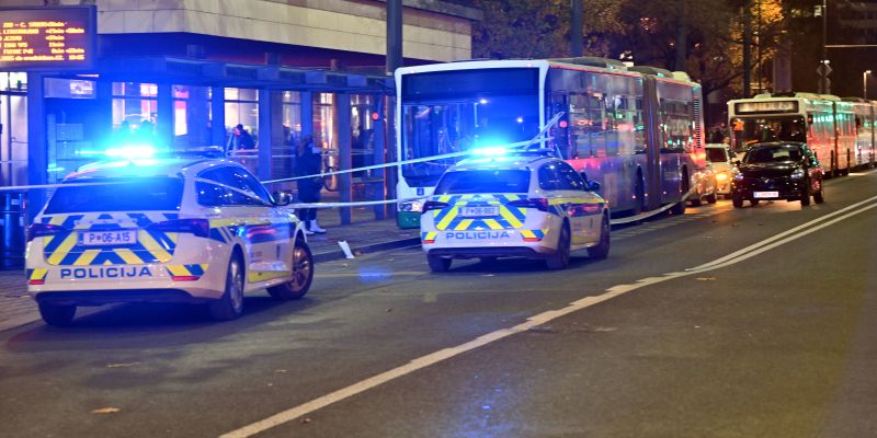 Ljubljana, Bavarski dvor, napad, LPP, nož