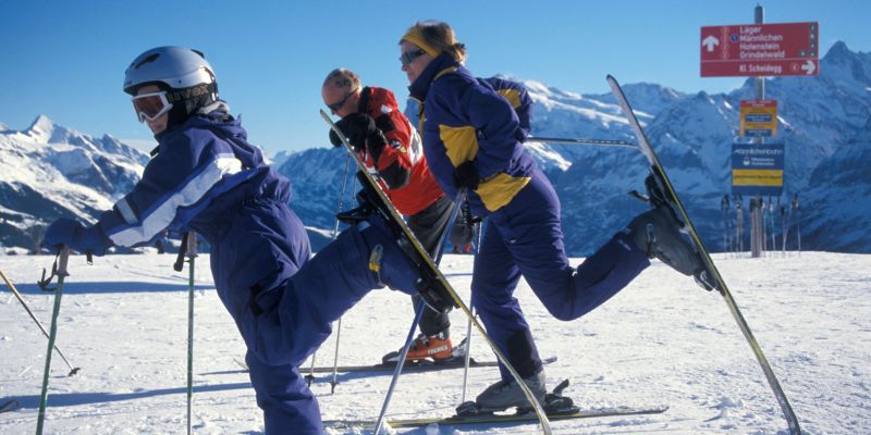 smučanje, ogrevanje