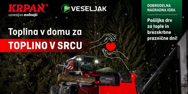 Podjetje PIŠEK – Vitli KRPAN na Veseljaku drugo leto zapored ogreva domove
