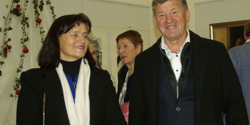 Bogovičeva na razstavi potic v Šentjerneju