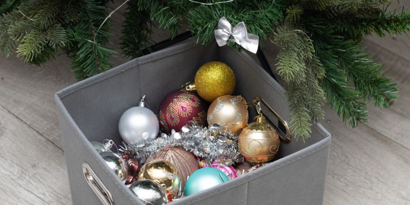 okraski, jelka, pospravljanje