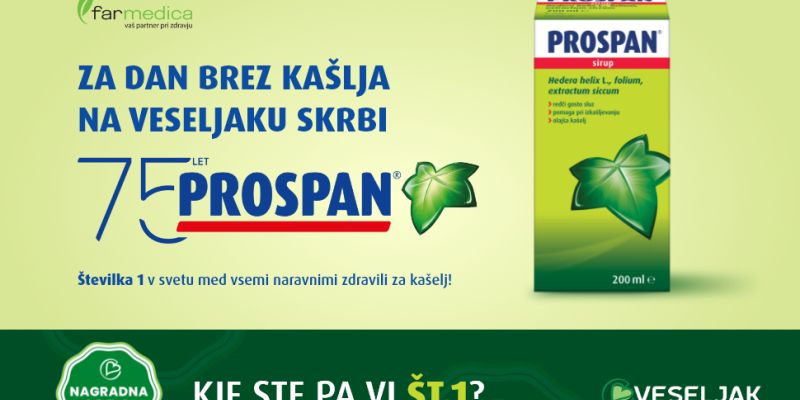 Za dan brez kašlja na Veseljaku poskrbi Prospan!