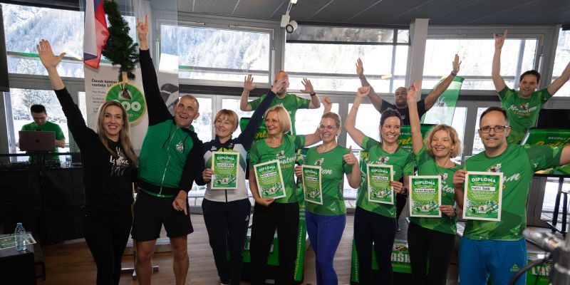 Za olimpijce: Petra Majdič, Urška Žolnir in drugi prispevali svojo energijo