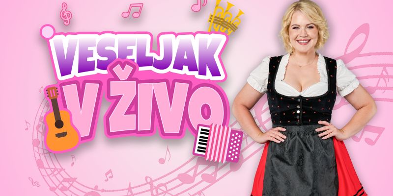 Nova sezona oddaje Veseljak v živo prinaša še več smeha in dobre glasbe!