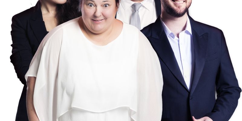 Igralska zasedba komedije Zadnja večerja – Maja Martina Merljak, Urška Vučak Markež, Saša Klančnik,