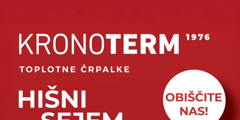 KRONOTERM v marcu ponovno vabi na hišni
