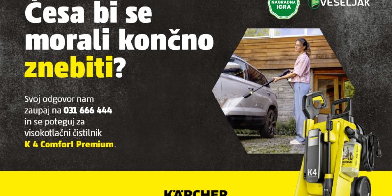 Spomladansko čiščenje vam prinese visokotlačni čistilnik Kärcher