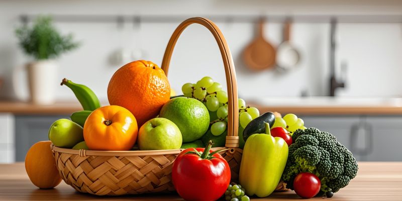 sveze-sadje, jagode, banane, jabolka