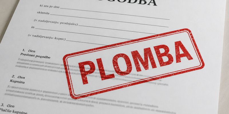 plomba, zemljiska-knjiga