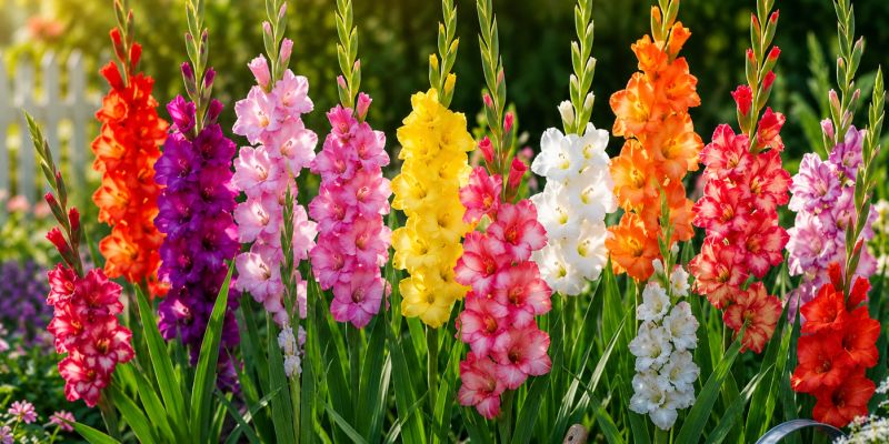 gladiole, balkonsko-cvetje