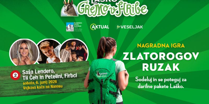 V Zlatorogovem ruzaku vas čakajo lepe nagrade Pivovarne Laško