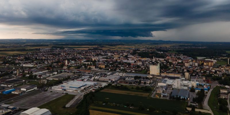 simbolična, dron, nevihta, neurje, nevihte, super-celica, 14-junij-2026