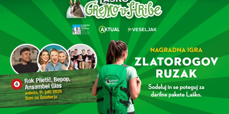 Na Šmohor na zabavo, v Zlatorogov ruzak po nagrado!