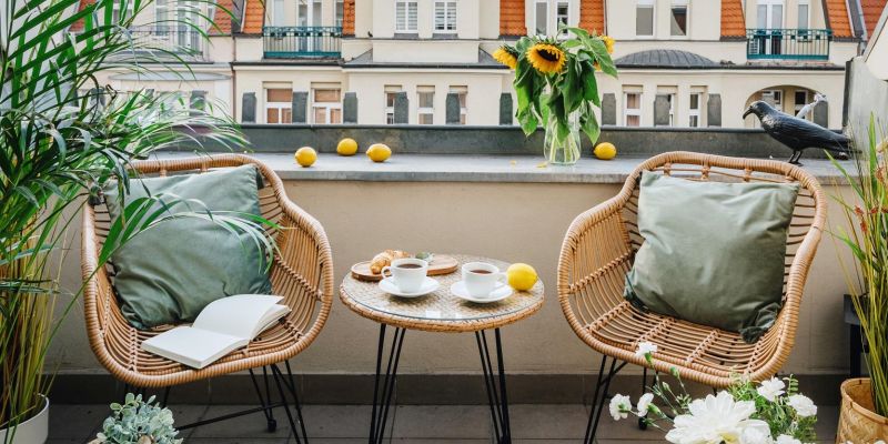Mestni balkon za jutranjo kavo