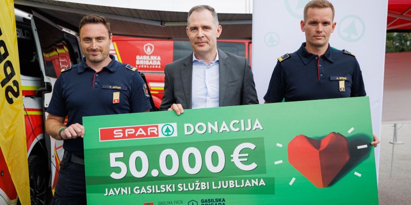 Spar donacija gasilcem