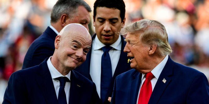 Gianni infantino, Donald Trump