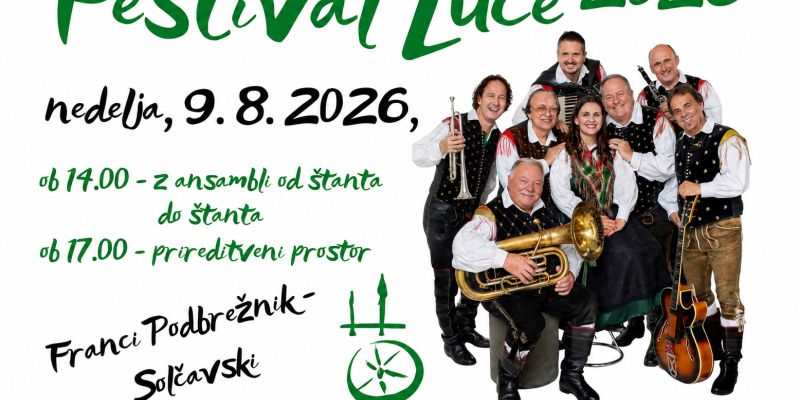 V nedeljo bodo Luče postale prestolnica domače glasbe