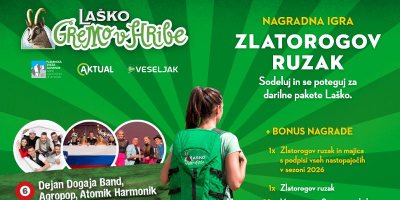 Pozor, še zadnja priložnost za nagrade iz Zlatorogovega ruzaka