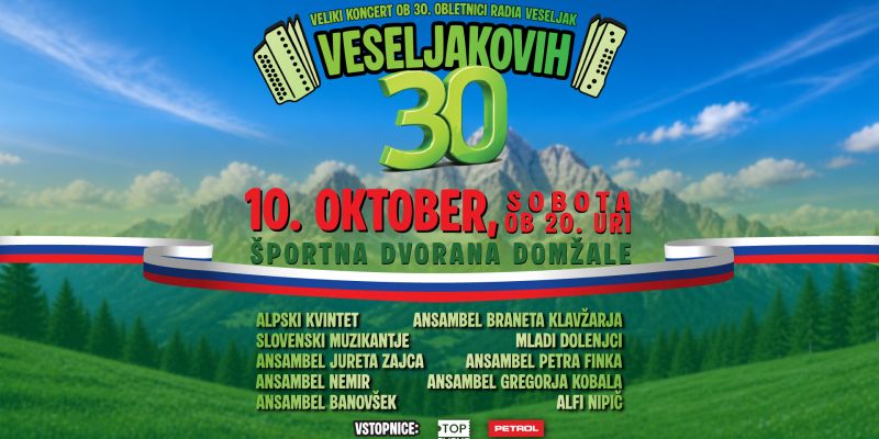 Veseljakovih 30 v Domžalah: zdaj vemo, kdo vse prihaja!