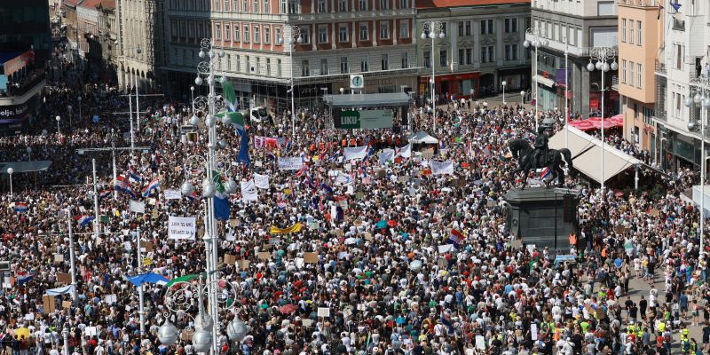 zagreb, protest