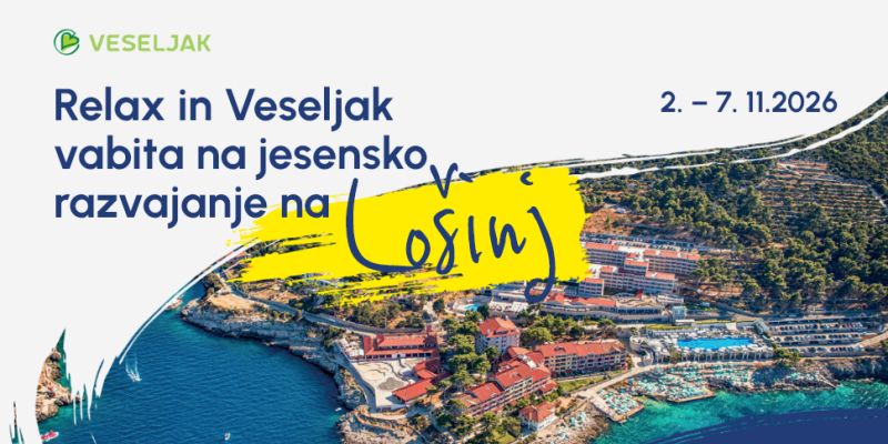 Relax in Veseljak vabita na jesensko razvajanje na Lošinj