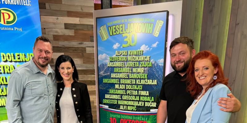 Se na velikem koncertu Veseljakovih 30 obeta zaroka?