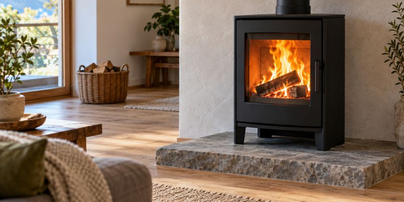 kamin, drva