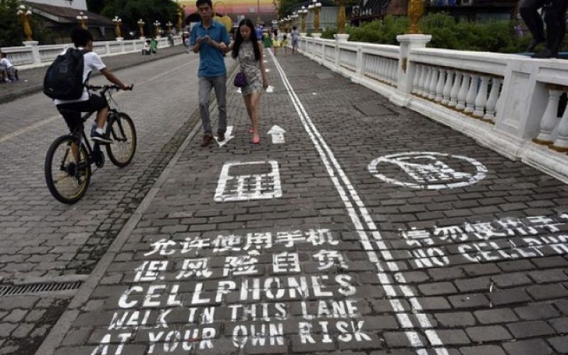 Pas za pešce, telefon