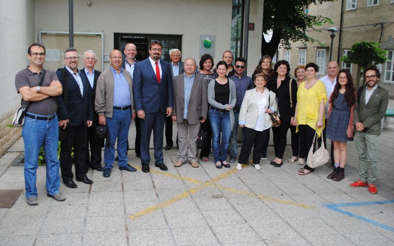 Župan Tadej Beočanin z udeleženci projekta Green Education – Back to the nature