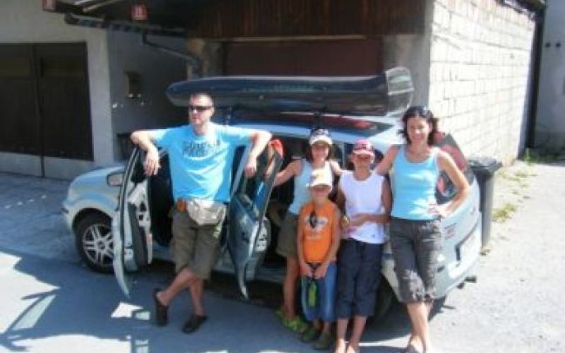 Velika družina Gerič na počitnicah