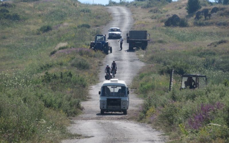 Kolesarsko društvo Raketa nekje na poti