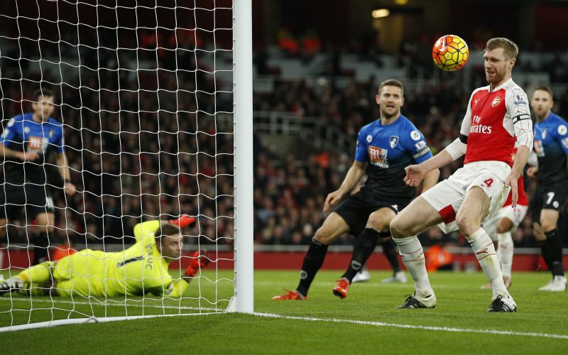 Mertesacker Arsenal Bournemouth