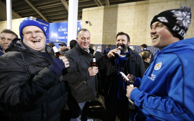 Leicester City navijači pivo