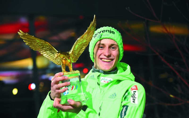 Peter Prevc z zlatim orlom