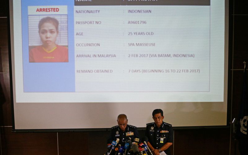 Siti Aisyah, napadalka na Kima Jong Nama