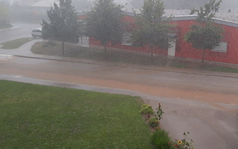 Grosuplje, toča, neurje, poplave