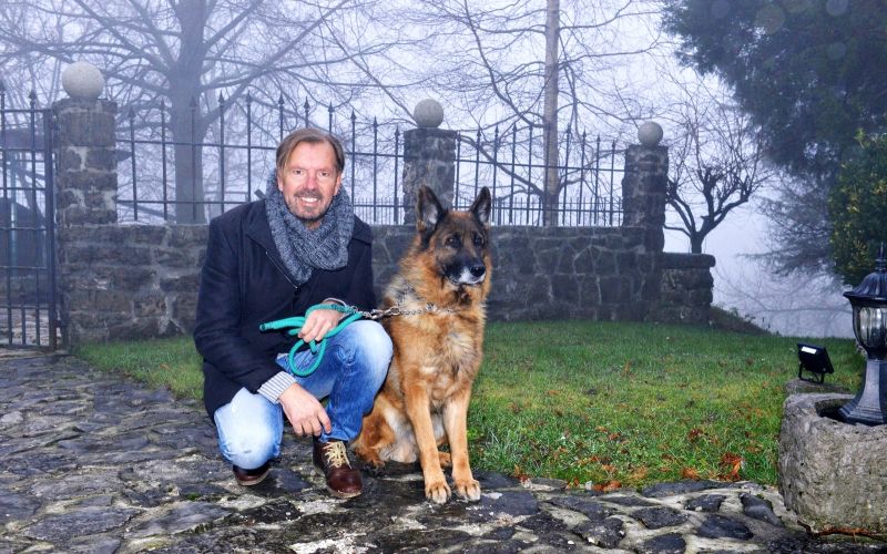 Gianni Rijavec in ovčar Tery