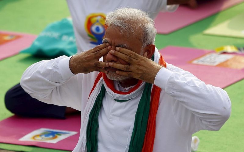 narendra modi, joga