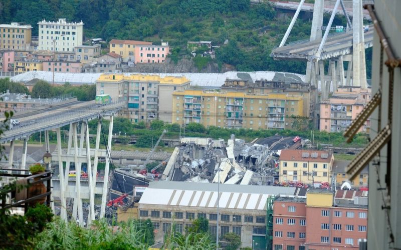 genova, zrušenje viadukta,