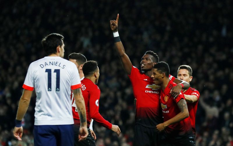 Paul Pogba in Marcus Rashford