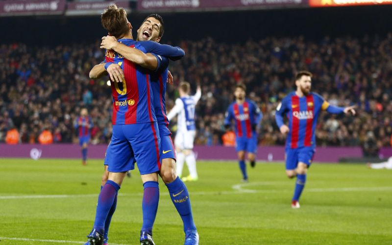 Denis Suarez in Luis Suarez