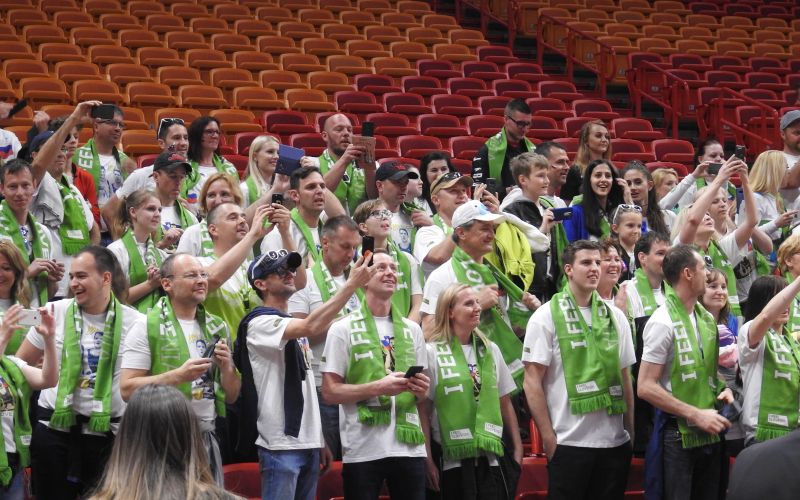 miami, dvoboj, slovenski navijači, luka doncic, goran dragič