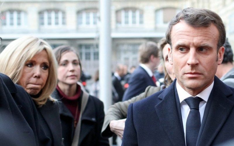emmanuel macron, Brigitte Macron, Michel Aupetit .jpg