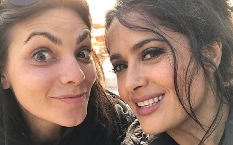 Tjaša Perko in Salma Hayek.