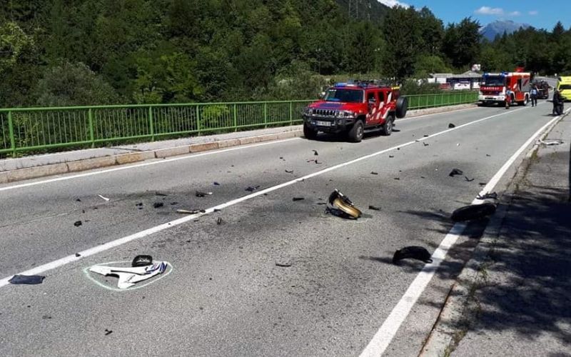 bohinjska bela, motorist, prometna nesreča