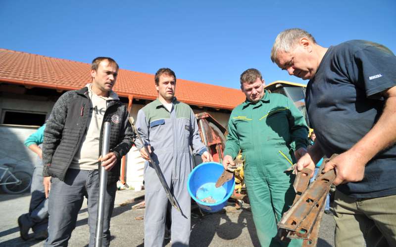 zgornji-ivanjci, protest-kombajnistov, kmetijstvo, koruza